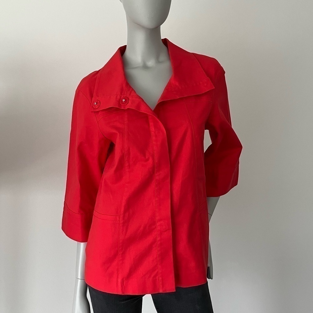 LAFAYETTE 148| 3/4 SLEEVE SNAP FRONT JACKET